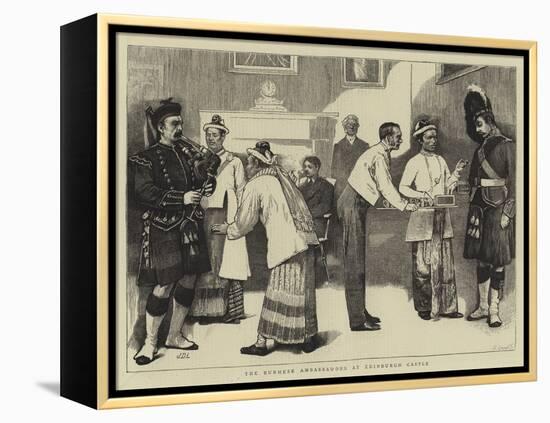 The Burmese Ambassadors at Edinburgh Castle-Sir James Dromgole Linton-Framed Premier Image Canvas