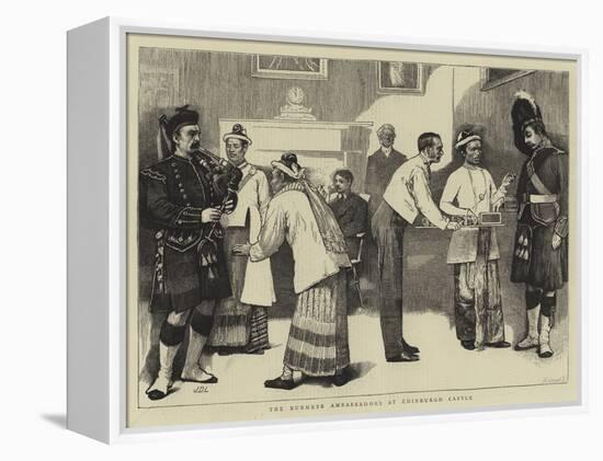 The Burmese Ambassadors at Edinburgh Castle-Sir James Dromgole Linton-Framed Premier Image Canvas