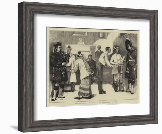 The Burmese Ambassadors at Edinburgh Castle-Sir James Dromgole Linton-Framed Giclee Print