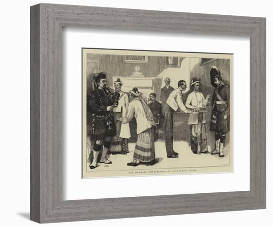 The Burmese Ambassadors at Edinburgh Castle-Sir James Dromgole Linton-Framed Giclee Print