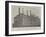 The Burning of the Chateau D'Eu, the Scene after the Fire-null-Framed Giclee Print