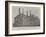 The Burning of the Chateau D'Eu, the Scene after the Fire-null-Framed Giclee Print