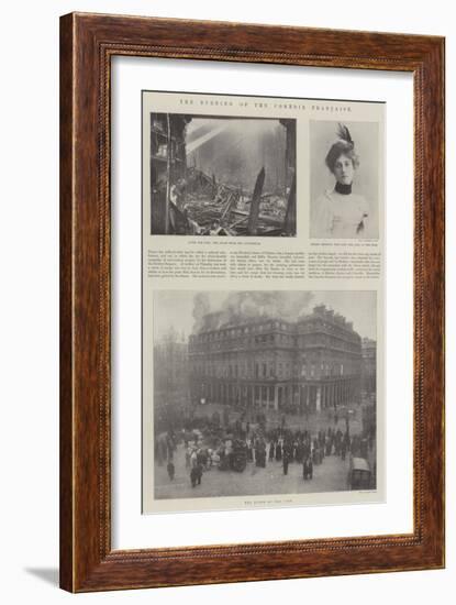 The Burning of the Comedie Francaise-null-Framed Giclee Print
