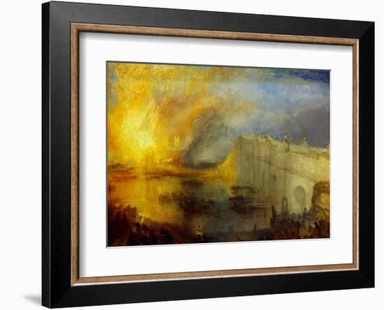 The Burning of the Houses of Parliament (2) 1835-J M W Turner-Framed Giclee Print