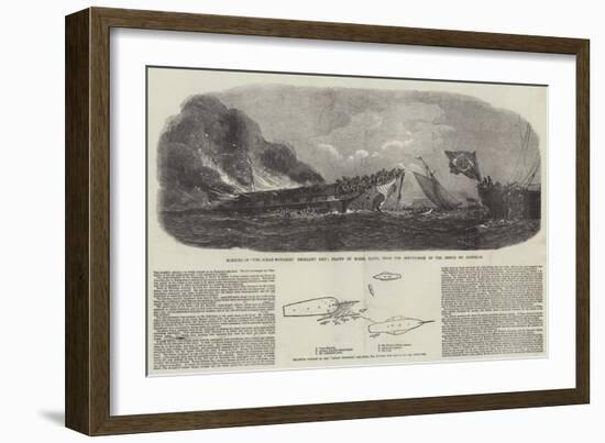 The Burning of the Ocean Monarch-null-Framed Giclee Print