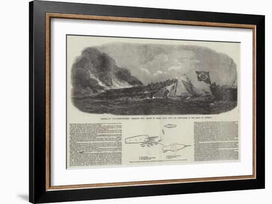 The Burning of the Ocean Monarch-null-Framed Giclee Print