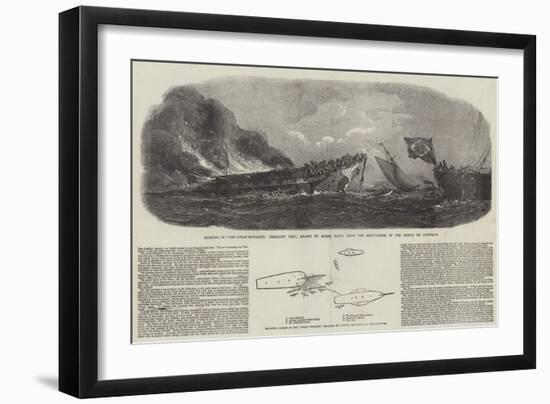 The Burning of the Ocean Monarch-null-Framed Giclee Print