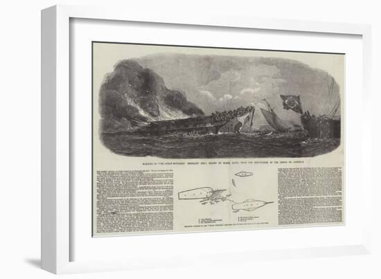 The Burning of the Ocean Monarch-null-Framed Giclee Print