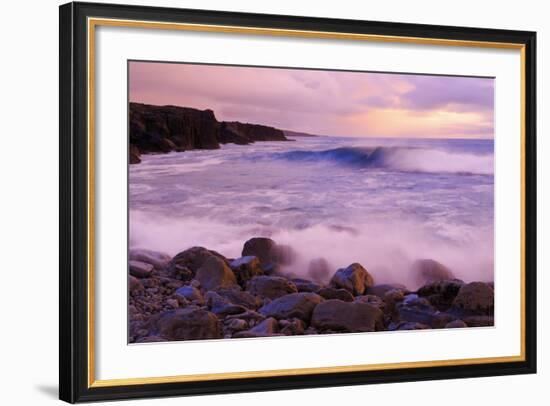 The Burren Coastline Near Doolin, County Clare, Munster, Republic of Ireland, Europe-Richard Cummins-Framed Photographic Print