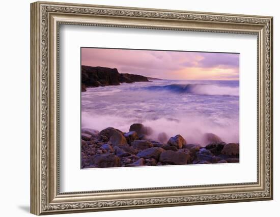 The Burren Coastline Near Doolin, County Clare, Munster, Republic of Ireland, Europe-Richard Cummins-Framed Photographic Print