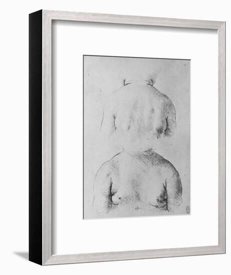 'The Bust of an Infant, Front and Back Views', c1480 (1945)-Leonardo Da Vinci-Framed Giclee Print