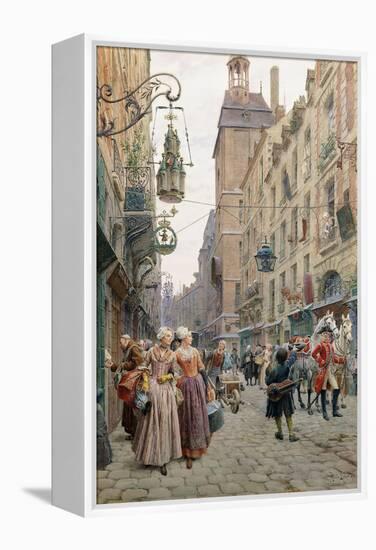 The Busy Street, 1898-Maurice Leloir-Framed Premier Image Canvas