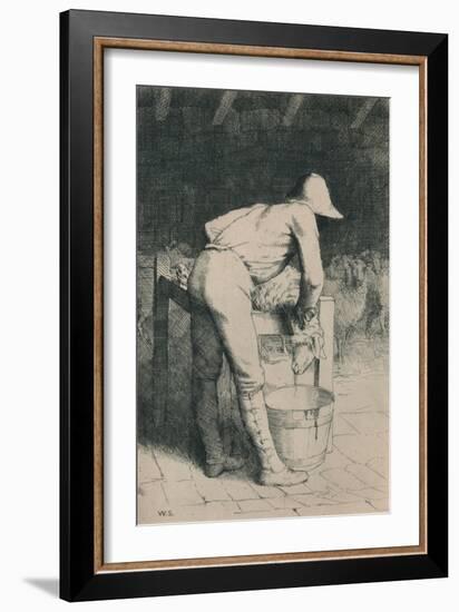 The Butcher and the Sheep, C1916-William Strang-Framed Giclee Print