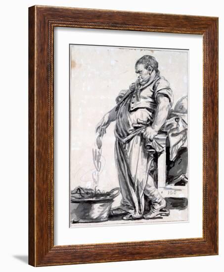 The Butcher, C1745-1805-Jean-Baptiste Greuze-Framed Giclee Print