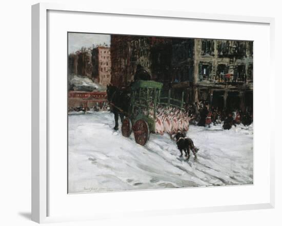 The Butcher Cart, 1901-George Luks-Framed Giclee Print