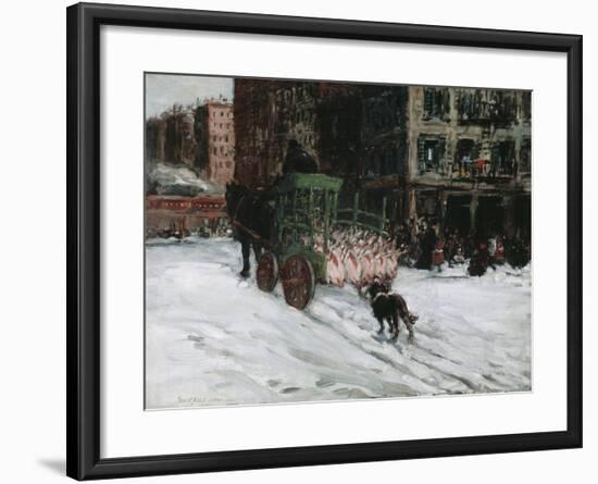 The Butcher Cart, 1901-George Luks-Framed Giclee Print