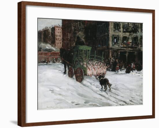 The Butcher Cart, 1901-George Luks-Framed Giclee Print