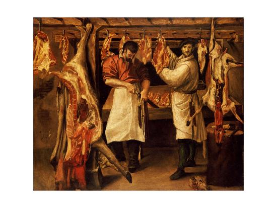 The Butcher S Shop Giclee Print Annibale Carracci Art Com
