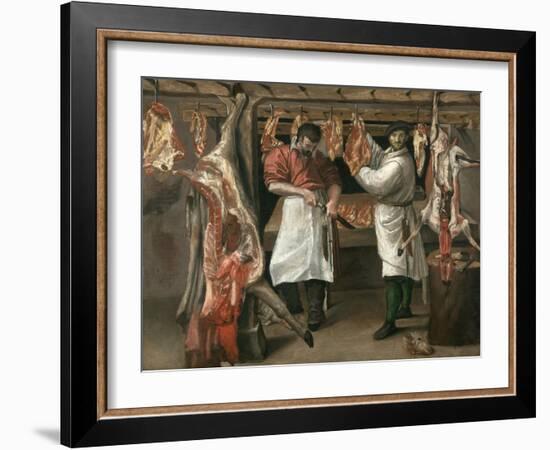 The Butcher's Shop-Annibale Carracci-Framed Giclee Print