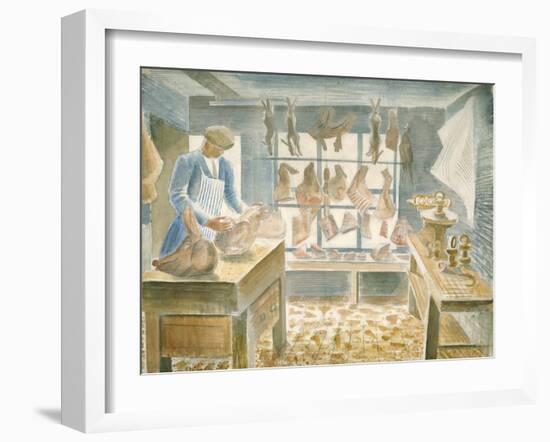 The Butcher's Shop-Eric Ravilious-Framed Giclee Print