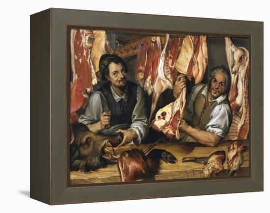 The Butcher's-Bartolomeo Passarotti-Framed Premier Image Canvas