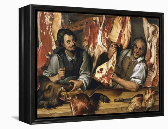 The Butcher's-Bartolomeo Passarotti-Framed Premier Image Canvas