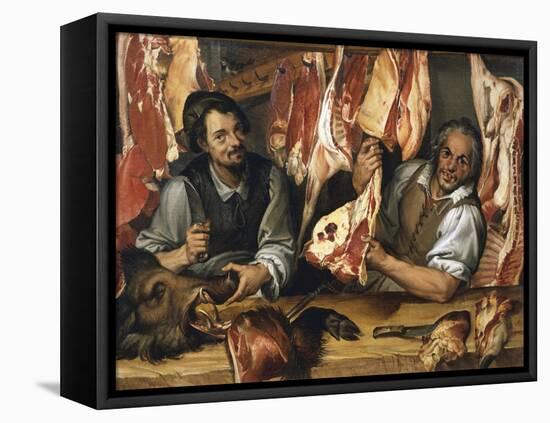 The Butcher's-Bartolomeo Passarotti-Framed Premier Image Canvas