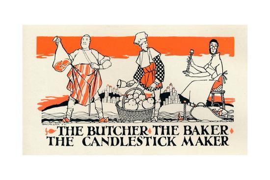 The Butcher The Baker The Candlestick Maker C1925 Giclee Print John Archibald Austen Art Com