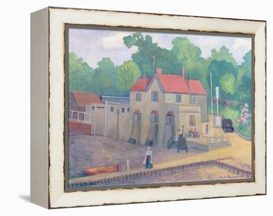 The Butt and Oyster, Pin Mill, before 1935-Stanislawa de Karlowska-Framed Premier Image Canvas