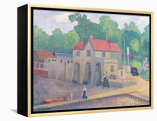 The Butt and Oyster, Pin Mill, before 1935-Stanislawa de Karlowska-Framed Premier Image Canvas