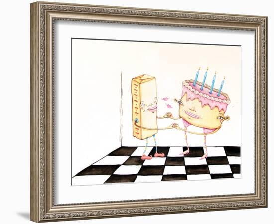 The Butter and the Birthday Cake-Danielle O'Malley-Framed Art Print