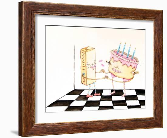 The Butter and the Birthday Cake-Danielle O'Malley-Framed Art Print