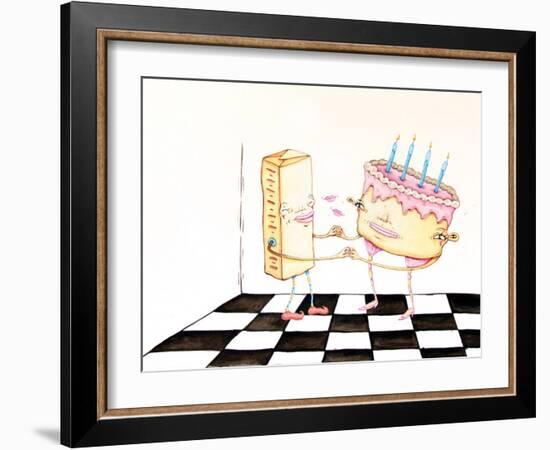 The Butter and the Birthday Cake-Danielle O'Malley-Framed Art Print