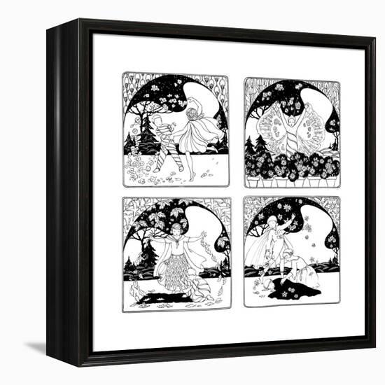 The Butterfly - Child Life-Francis Crumb-Framed Premier Image Canvas