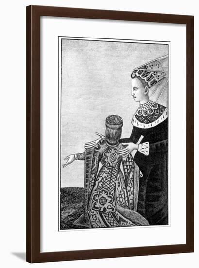 The Butterfly Headdress, 15th Century-null-Framed Giclee Print