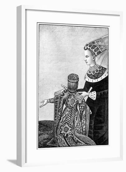 The Butterfly Headdress, 15th Century-null-Framed Giclee Print