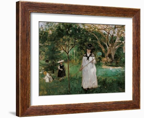 The Butterfly Hunt-Berthe Morisot-Framed Giclee Print
