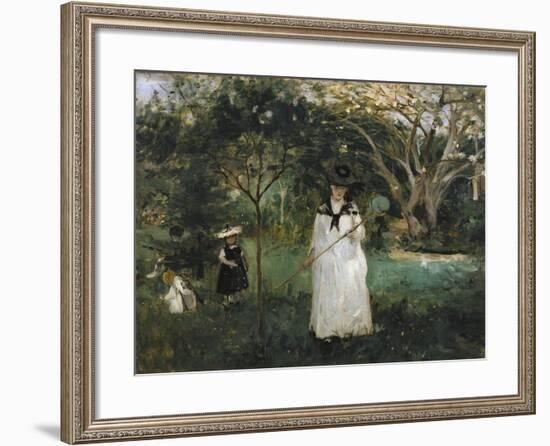 The Butterfly Hunt-Edouard Manet-Framed Art Print