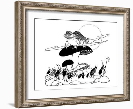 The Butterfly's Ball-Willy Pogany-Framed Art Print