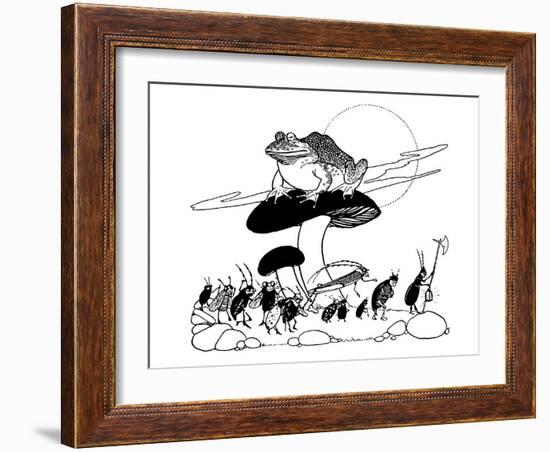 The Butterfly's Ball-Willy Pogany-Framed Art Print