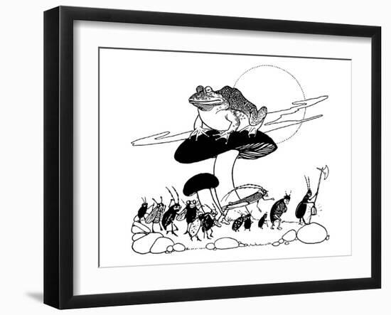 The Butterfly's Ball-Willy Pogany-Framed Art Print