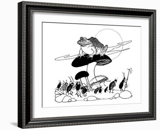 The Butterfly's Ball-Willy Pogany-Framed Art Print