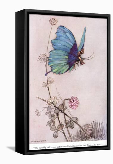 The Butterfly Took Wing-Warwick Goble-Framed Premier Image Canvas