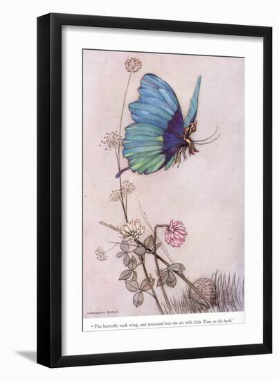 The Butterfly Took Wing-Warwick Goble-Framed Giclee Print