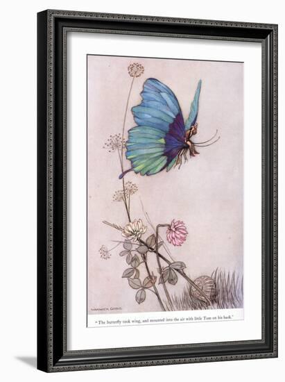 The Butterfly Took Wing-Warwick Goble-Framed Giclee Print