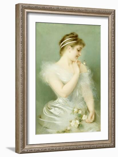The Butterfly-Pierre Carrier-belleuse-Framed Giclee Print
