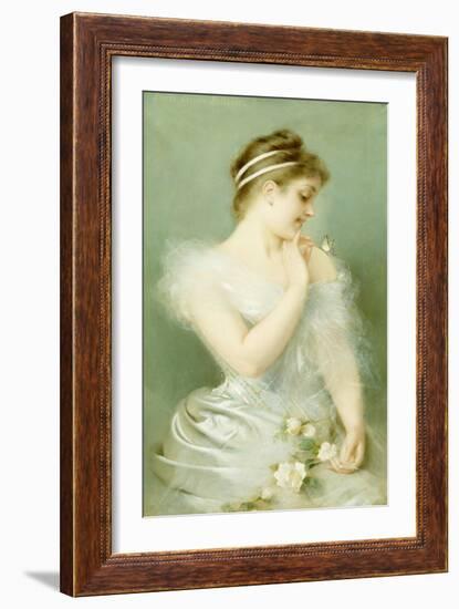 The Butterfly-Pierre Carrier-belleuse-Framed Giclee Print