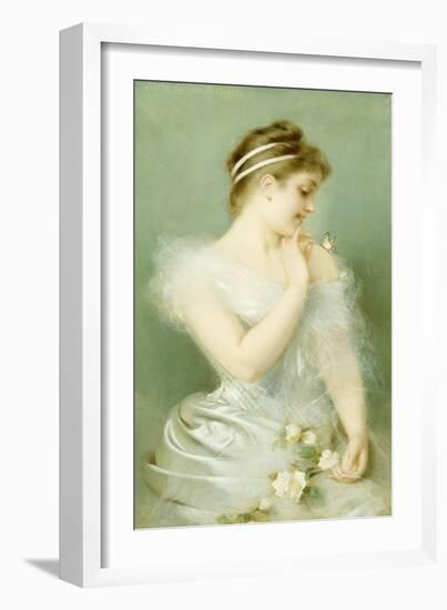 The Butterfly-Pierre Carrier-belleuse-Framed Giclee Print