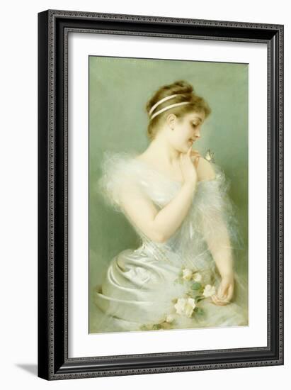 The Butterfly-Pierre Carrier-belleuse-Framed Giclee Print