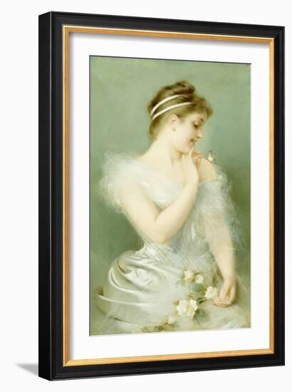 The Butterfly-Pierre Carrier-belleuse-Framed Giclee Print